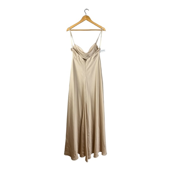 Fame and Partners NWT Rosabel Champagne Strap Dress | Size 10 - Picture 7 of 9
